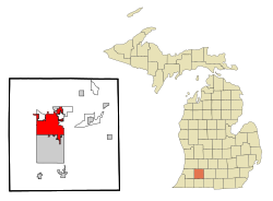 Kalamazoo County Michigan Incorporated and Unincorporated areas Kalamazoo Highlighted